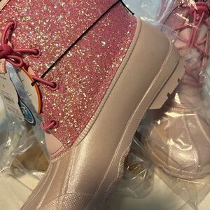 Wonder Nation Girls Winter Boots – Size 4 – Pink Glitter NWT